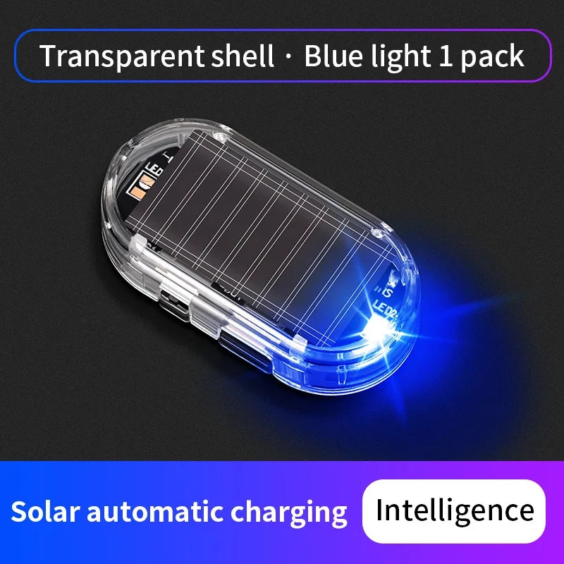 Solar Powered Fake Car Security Light | Simulated Dummy Alarm LED Warning Lamp