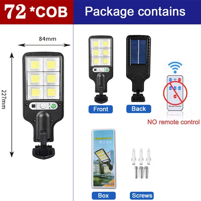 Solar Light Outdoor,PIR Motion Sensor Security Lights Street Garden Lamp Wall Lamps Waterproof With 180Â° Outside