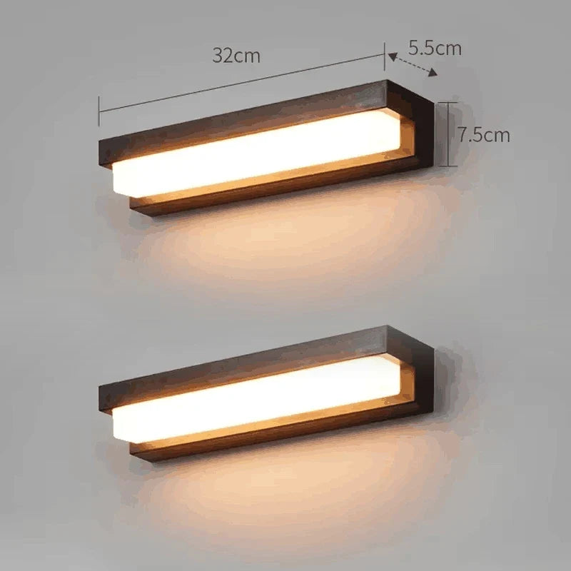 Solar LED  Outdoor  Lights Garden Balcony Waterproof Decor Solar Powered Lamp Porch Stairs Energy-saving Three-color Wall Light